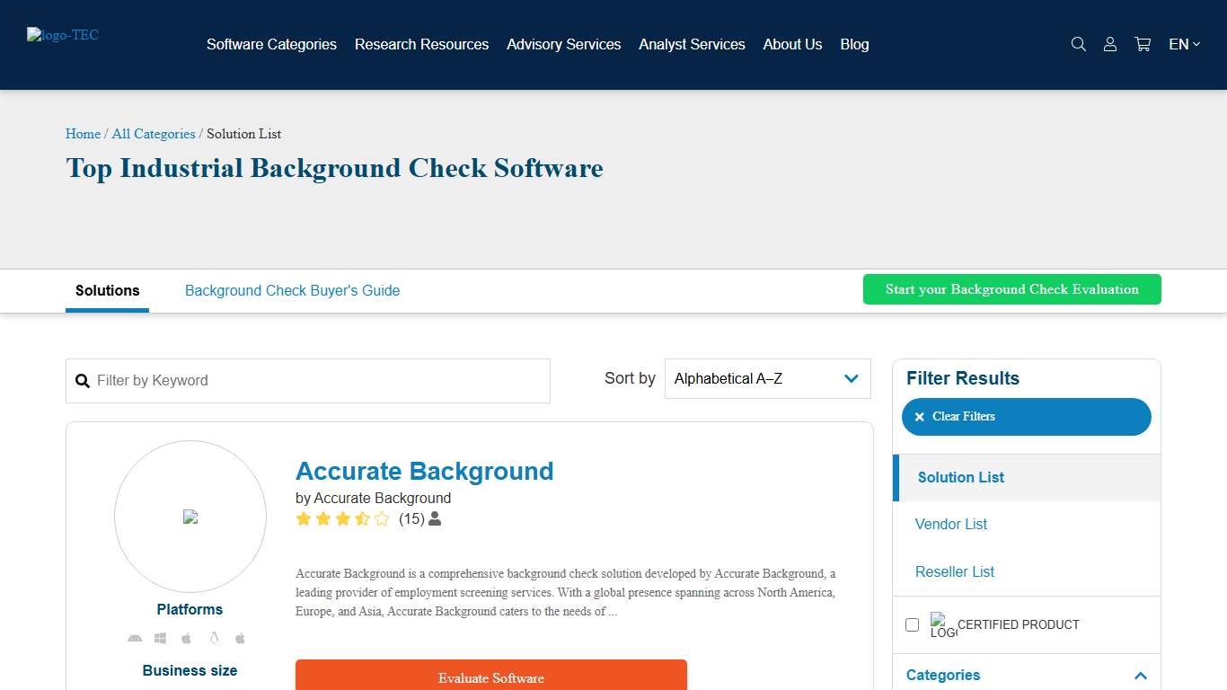Best Industrial Background Check Software [2026] | TEC