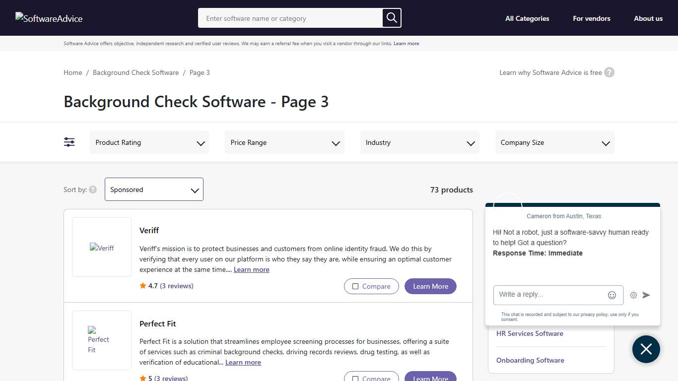 Page 3 - Best Background Check Software - 2026 Reviews, Pricing & Demos